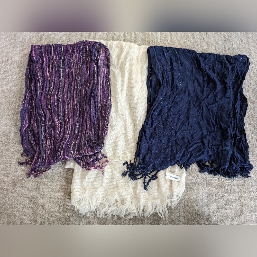 Bundle of 3 light weight scarfs